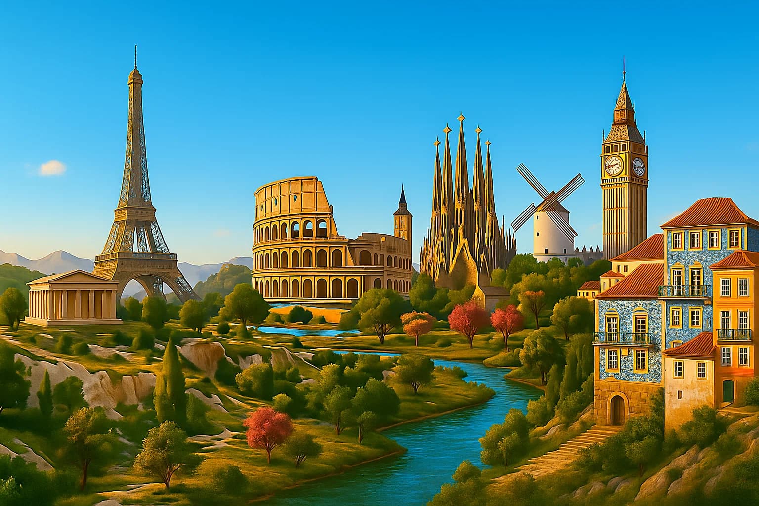 Europe illustration